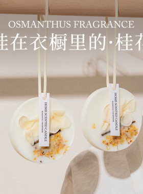 桂花衣柜专用香薰蜡片香片衣橱卧室内持久留香栀子花衣服香氛挂件