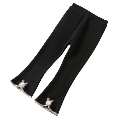 女童微喇叭裤秋装宝宝打底裤加绒