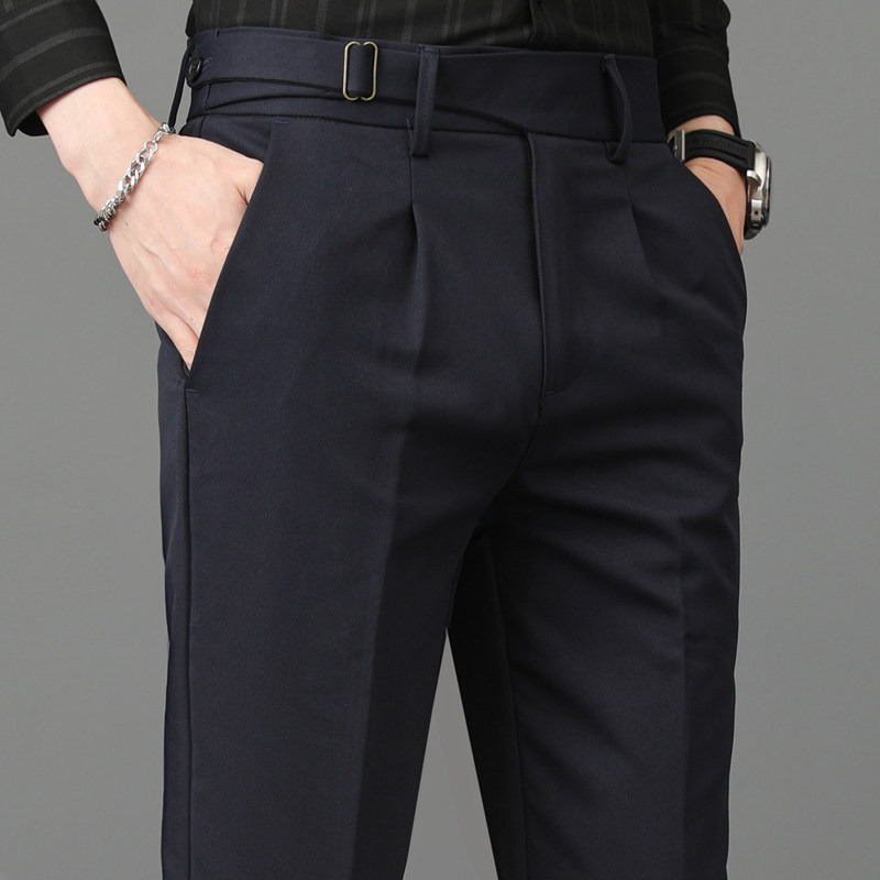 传棨长裤商务那不勒斯免烫西裤
