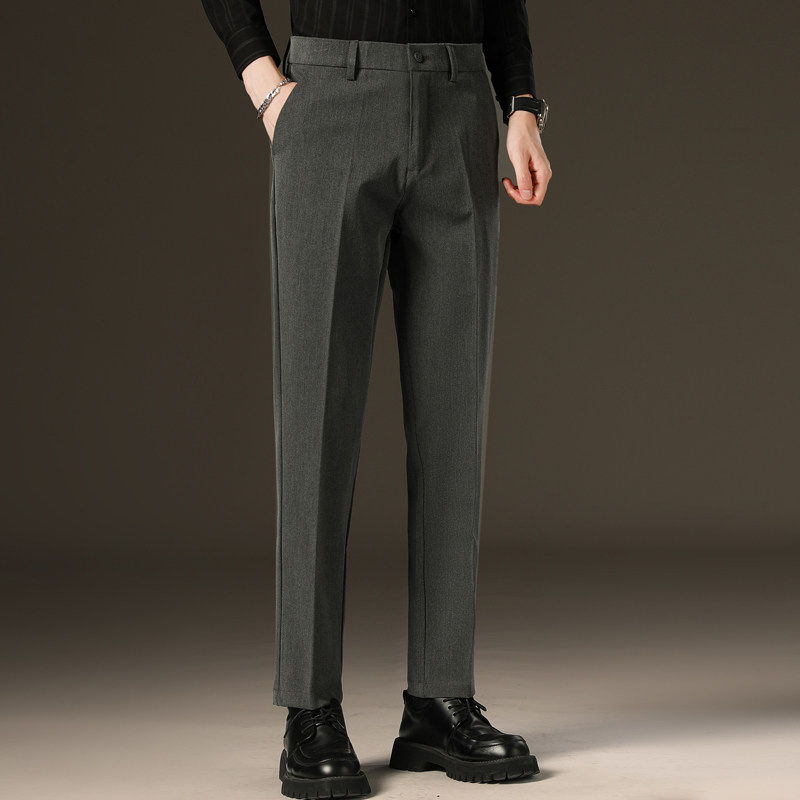 男轻奢九分裤西裤免烫抗皱