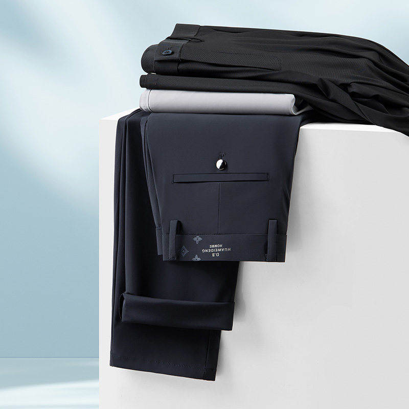 冰丝薄款透气舒适弹力休闲裤