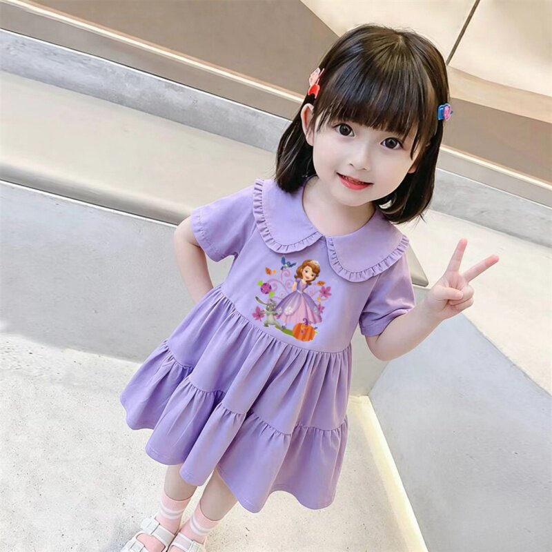 女童裙子夏装2026新款洋气女孩短袖公主儿童宝宝夏季连衣裙蛋糕裙
