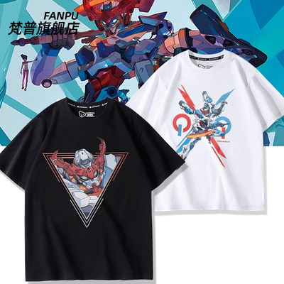 STRICT-G 机动战士高达 GQuuuuuuX周边短袖T恤男女夏季上衣服