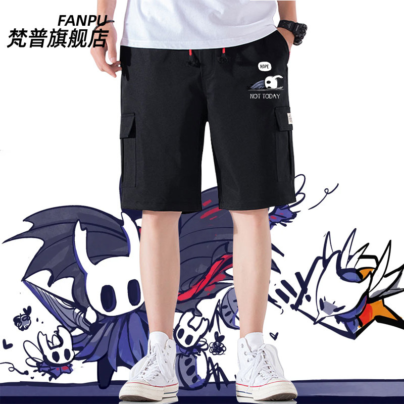 空洞骑士 Hollow Knight动漫周边短裤夏季工装裤子男休闲宽松衣服