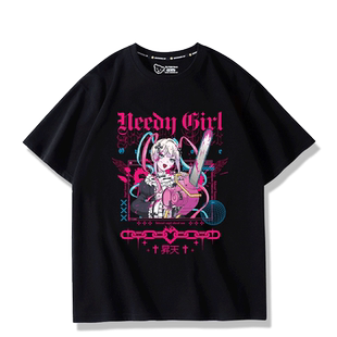 主播女孩重度依赖糖糖超天酱cos动漫二次元周边短袖学生T恤夏衣服