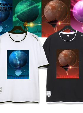 STEAM游戏泰拉瑞亚Terraria周边t恤衫短袖男女纯棉半截袖衣服体恤