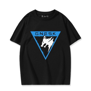 暗区游戏突围周边白狼连队章 黑金国际同款cos短袖T恤男女夏衣服