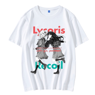 Lycoris Recoil莉可丽丝小岛秀夫同款短袖T恤千束泷奈周边衣服男