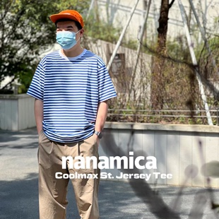 Jersey nanamica Stripe 条纹圆领T恤 COOLMAX Tee速干基础款