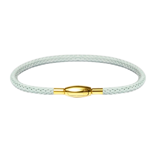 马卡龙色转运珠手绳女男适用于周家的黄金编织粉色蓝色皮绳手链