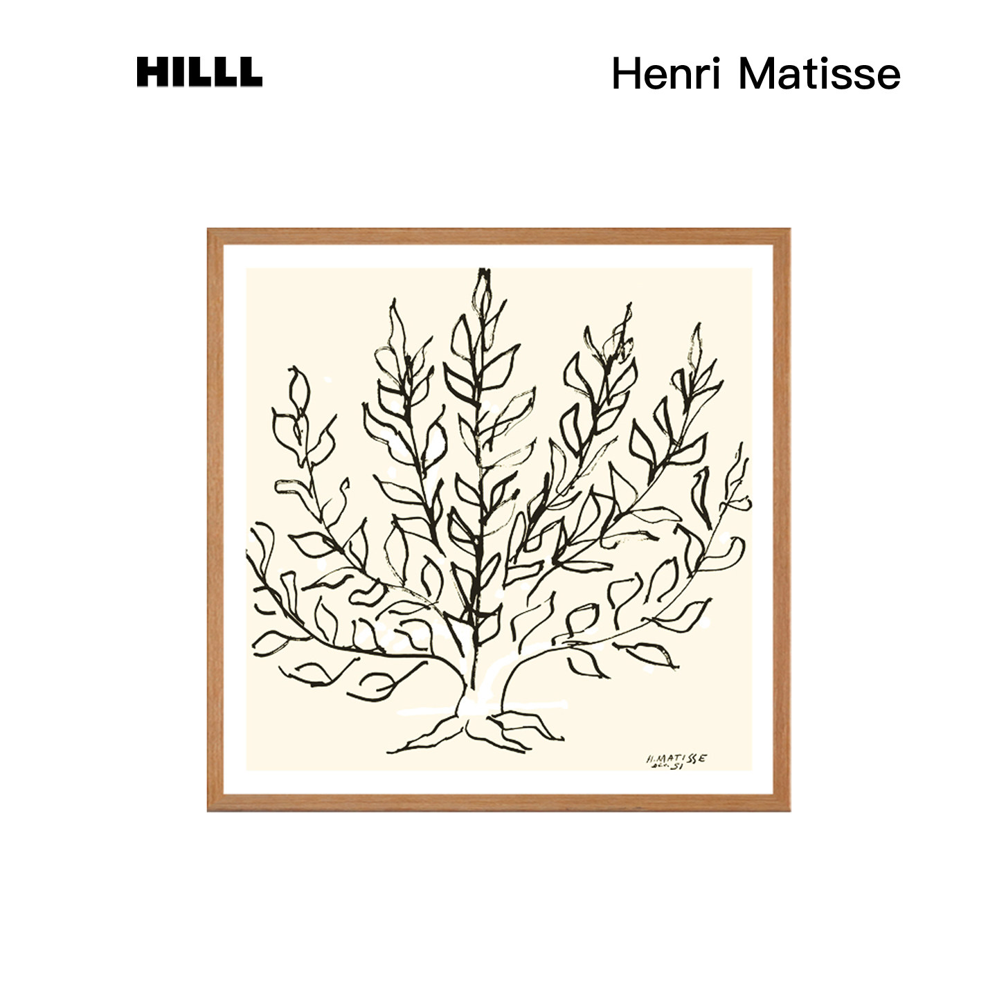 生命之树 Henri Matisse治愈系装饰画原木风抽象现代简约艺术挂画