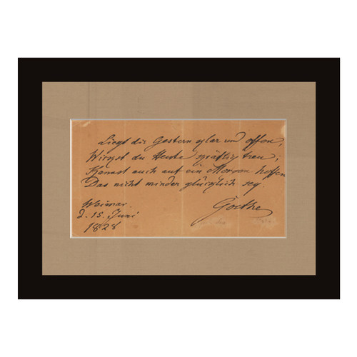 祝愿幸福 歌德的诗手稿复制装饰画乔迁礼品挂画名言祝福语伴手礼