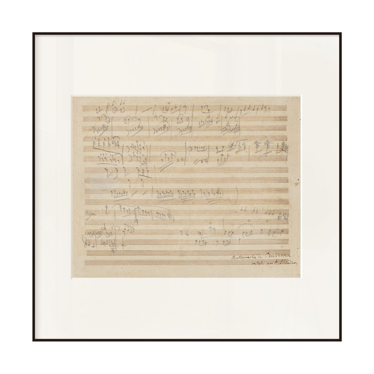 丘山生活音乐五线谱简美风卡纸画
