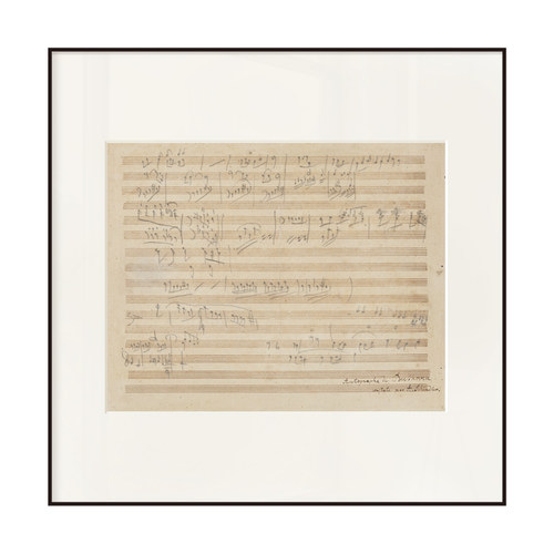 丘山生活音乐五线谱简美风卡纸画