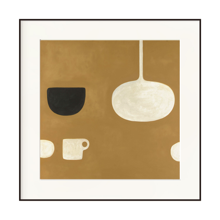 威廉斯科特  小众奶油风日式装饰挂画餐厅边桌艺术画餐厅 瓶子原图片