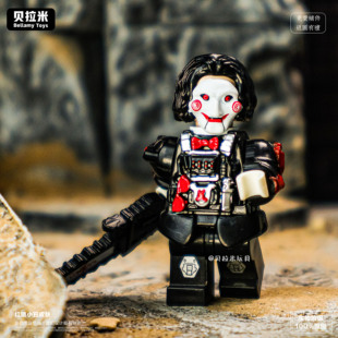 三角洲行动干将威龙 凌霄戌卫 小丑电锯第三方人仔拼装积木玩具