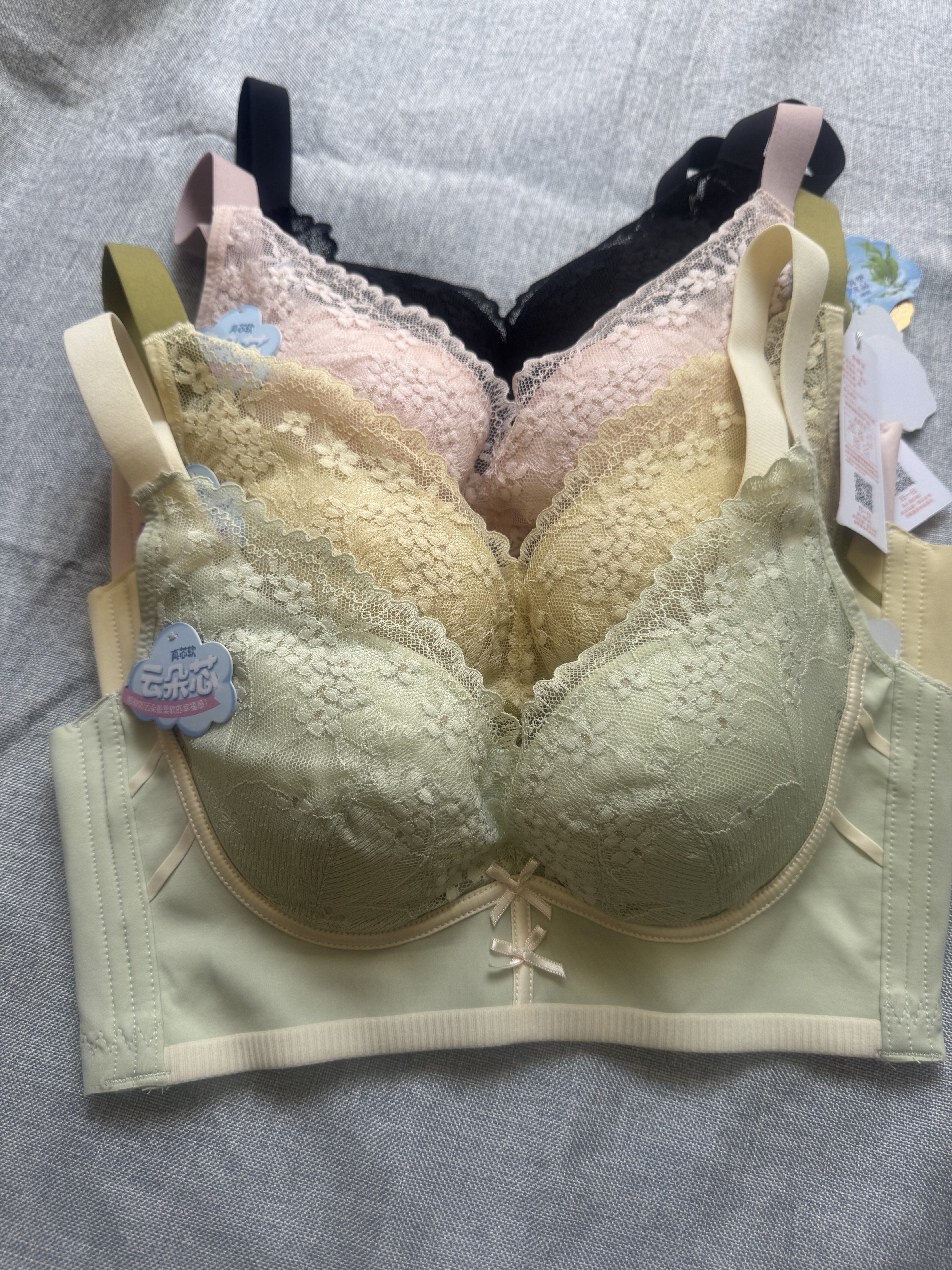 内衣女小胸聚拢显大收副乳防下垂调整型文胸罩软钢圈性感蕾丝胸罩