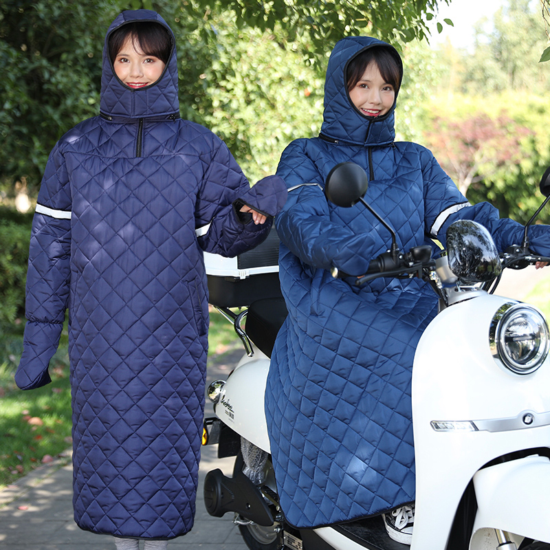 电瓶车挡风被冬季加厚电动摩托车