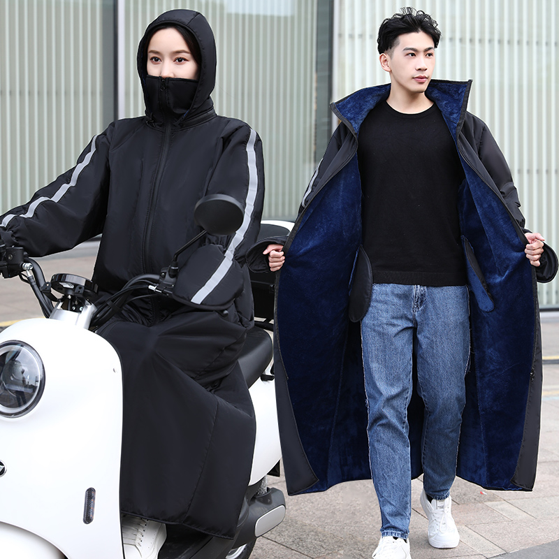 加绒加厚保暖电动车挡风被冬季