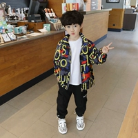 Fan Mi hạt quần áo trẻ em 2019 mùa thu new boy thủy triều dây kéo áo khoác bé trai lớn nước ngoài khí ngụy trang áo khoác - Áo khoác quần áo sành điệu cho be gái