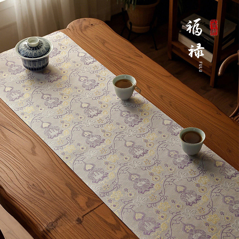 新中式防水茶席双面茶旗