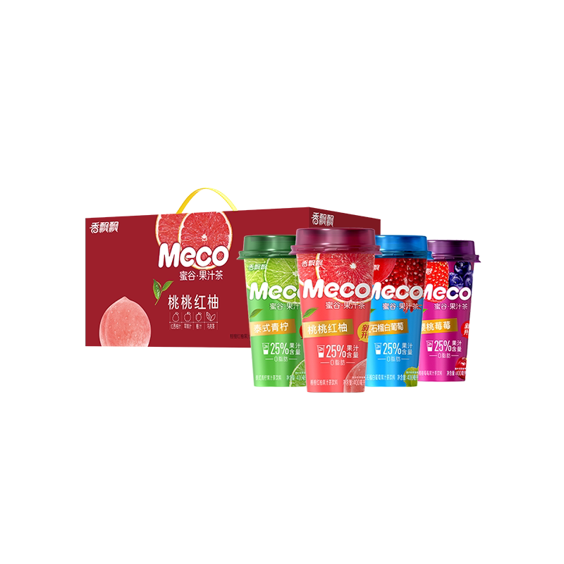香飘飘meco杯装果茶果汁茶整箱