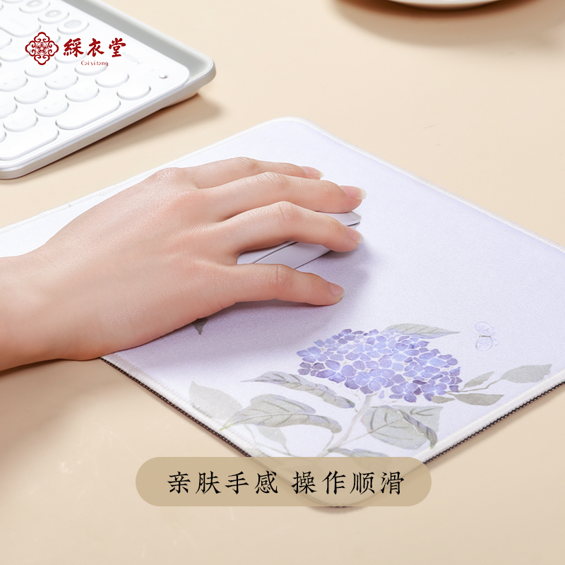 文创手绘国风花卉鼠标垫女生办公电脑键盘垫置物垫AC