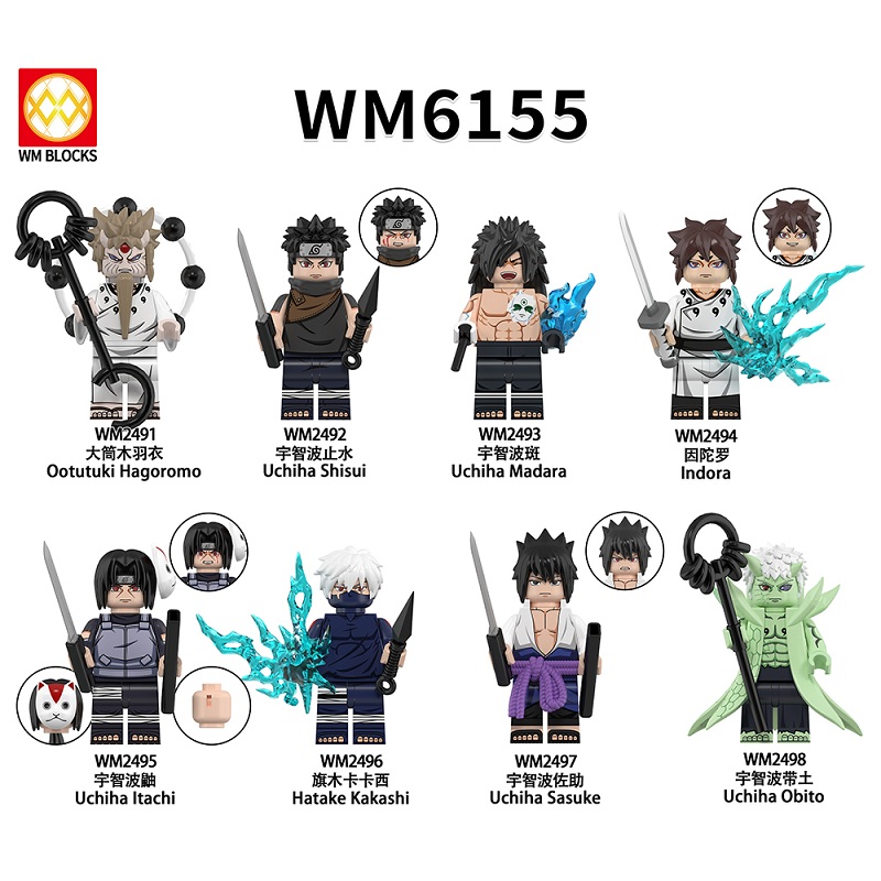 WM积木塑料5拼装人仔玩具益智MOC