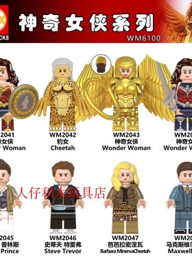 WM6100DC超级英雄黄金神奇女侠1984豹女第三方拼装积木人仔小玩具