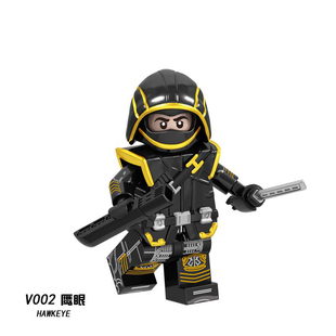 V002积木复仇者联盟鹰眼浪人复合弓第三方益智拼装 人仔小玩具模型