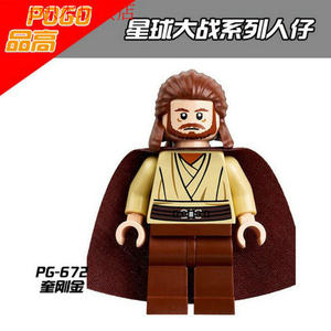 正品国产第三方品高星球大战starwars绝地大师奎刚金拼装积木人仔