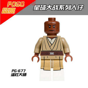 国产品高星球大战starwars绝地大师梅斯温杜大师拼装积木人仔人偶