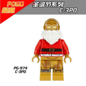 国产正品第三方品高圣诞节礼物圣诞C-3PO拼装积木人仔玩具兼容SY