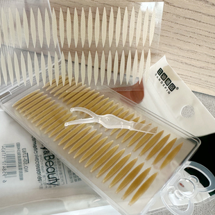 三迪逸品橄榄形双眼皮贴蕾丝网状自然隐形肤色防水防汗胶条240回