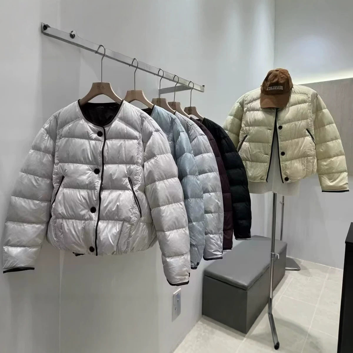 2026新款轻薄羽绒服女短款圆领白鸭绒外套秋冬百搭韩版休闲宽松款