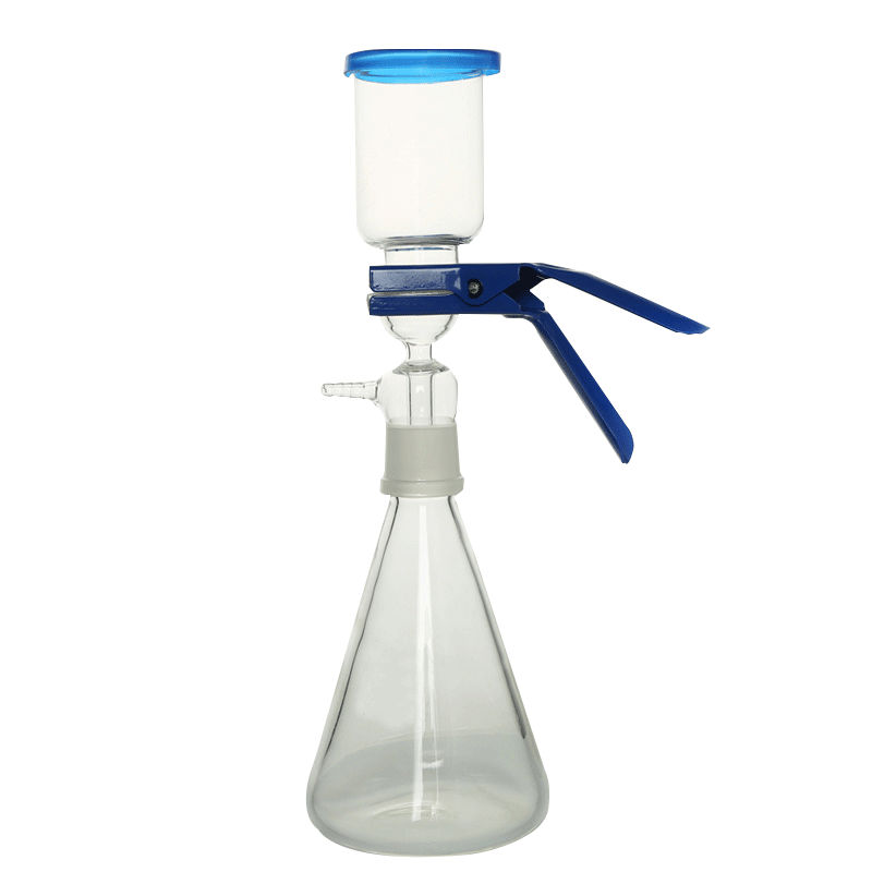 玻璃砂芯过滤装置250 500 1000 2000 5000ml 溶剂过滤器 微量活动锥形实验室真空抽滤装置瓶 1 2 5L