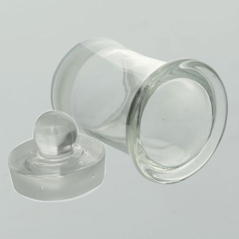 华鸥玻璃标本瓶加厚料150*180 210 240 300 350 400 450mm透明样品密封储物罐实验室磨砂广口标本展示瓶