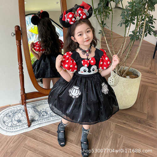米妮裙子迪士尼米妮公主裙童话女