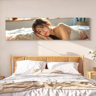 美女挂画酒店装饰画卧室房间床头画宾馆客厅沙发背景壁画民宿风格