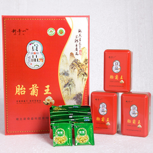 湖北麻城特产福白菊胎菊王代用干花草茶菊花茶新奇一胎菊王礼盒