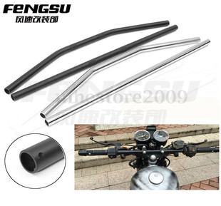 适用于复古摩托车改装一字把 小雁把 CG125改装配件复古车把直把