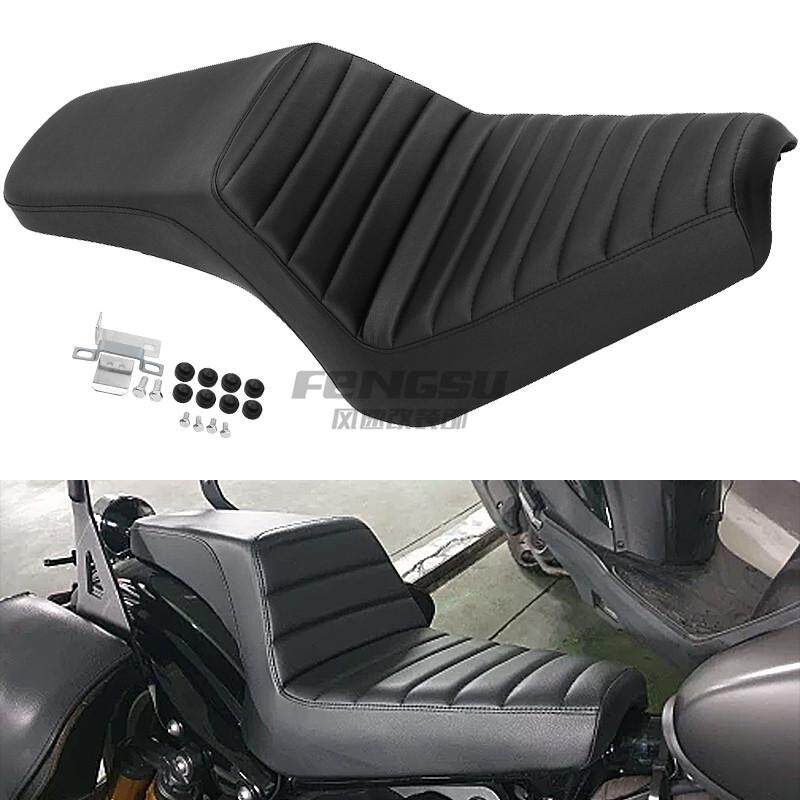 适用雅马H XV950 BOLT 改装连体座垫前后一体加厚双人坐垫13-20年