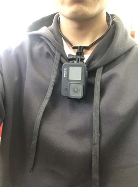 Gopro Hero9/8/7/6/Insta360项圈挂脖子Vlog路亚钓鱼手机支架配件