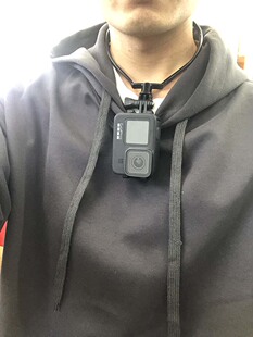 Gopro Hero9/8/7/6/Insta360项圈挂脖子Vlog路亚钓鱼手机支架配件