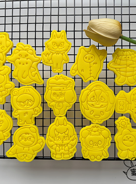 gmm娃娃卡通普明小面包饼干模具吉米海糖一文总包泰剧cp黏土印模