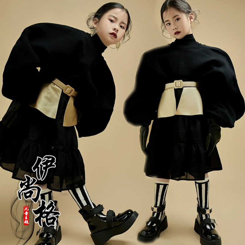 女童T台大赛走秀演出服儿童礼服