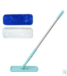 泰洁静电磁化蓝白两布平板拖把