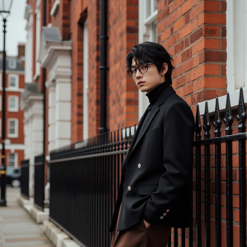 w2x双面毛呢大衣休闲加厚款西装通勤男士西服呢子外套男冬季新款