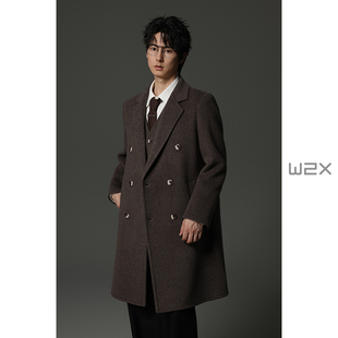 高级感妮子风衣外套 950g双面羊毛呢大衣中长款 w2x2025秋冬季 新款