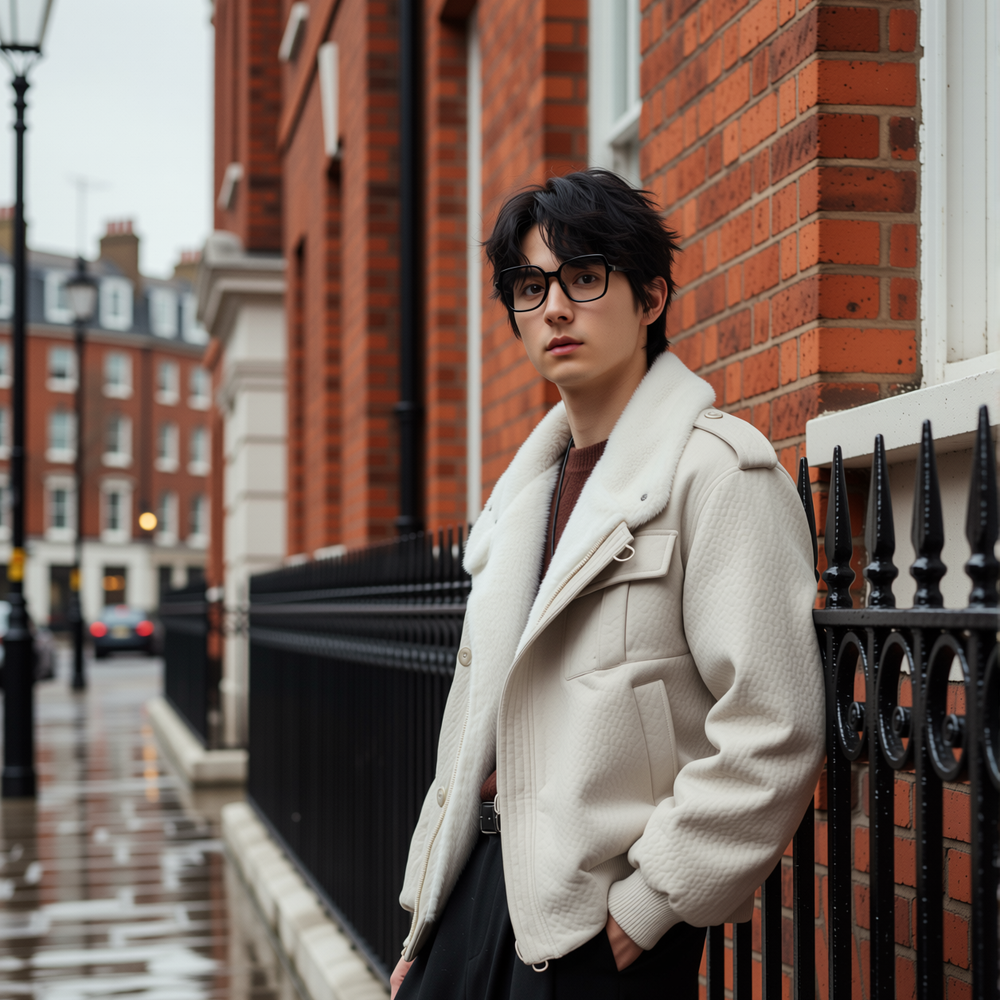 w2x秋冬季新款皮夹克保暖复古时尚加厚男士冬装男装上衣棉服外套